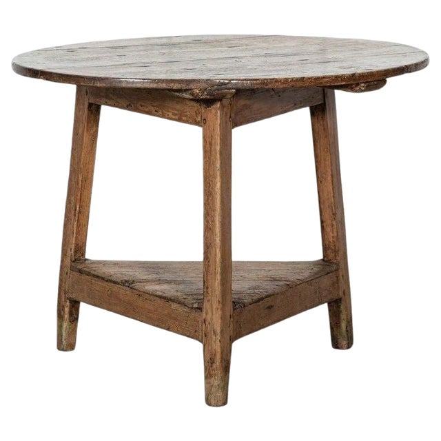 Large Antique English Cricket Table, 1780 For Sale