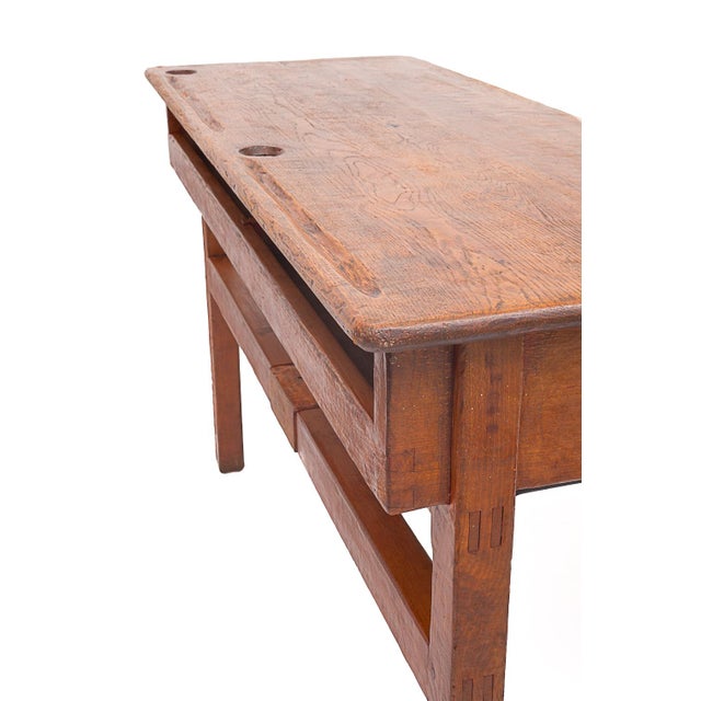 Vintage School Desk, 1950s For Sale - Image 12 of 14
