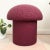 Mushroom Ottoman in Orchid Boucle For Sale - Image 11 of 11