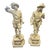 Pair of Antique Cast Metal Spelter Figural Statues Don Juan & Don Cesar For Sale