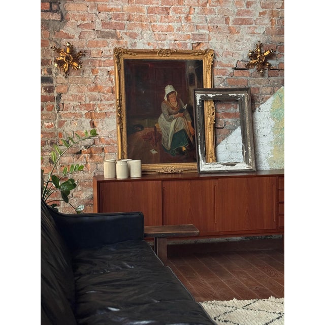 Hans Kögl 1960s Hans Kögl Gilded Metal Floral Leaf Wall Sconces - a Pair For Sale - Image 4 of 11