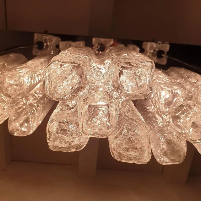 Mid Century Modern Flush Mount Chandelier For Sale - Image 9 of 12