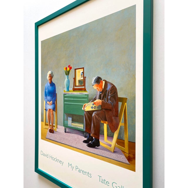 David Hockney Vintage 1996 Lithograph Print Framed Tate Gallery Pop Art Poster " My Parents " 1977 For Sale - Image 11 of 12