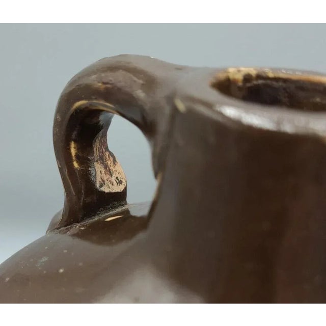 Rare Spokane “Durkin’s” Salt-Glazed Whiskey Jug — Early 1890s Stoneware For Sale - Image 10 of 11