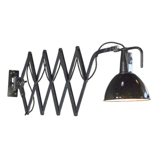 Large Scissor Lamp by Wilhelm Bader, 1930s For Sale