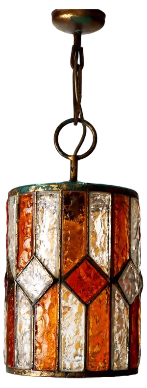 Glasstein Pendant Lamp from Polarte attributed to Albano Poli, 1960s