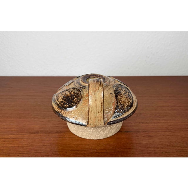 Mid-Century Modern Danish Studio Pottery Mushroom Candleholder in Stoneware by Haico Nitzsche for Søholm, 1960s For Sale - Image 11 of 18