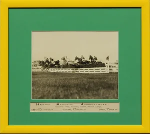 "Henrie Memorial Steeplechase C1925 B&w Photo From Woodbine Park Now 'Racetrack' in Toronto, Ont"