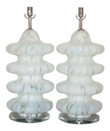 Example of Mid-Century Modern Murano Glass Lamps