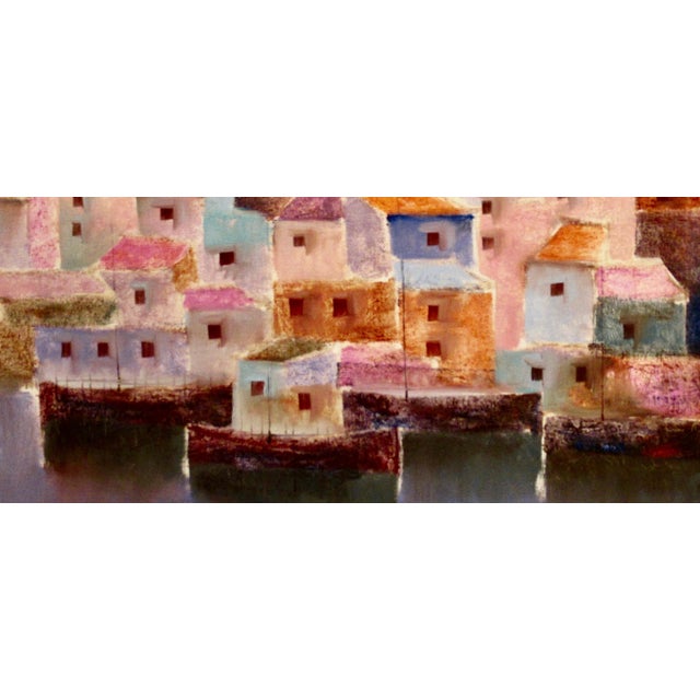 This artwork titled "Firenze" c. 1990 is an oil painting on canvas by noted Italian artist Lido Bettarini, 1927-2019. It...