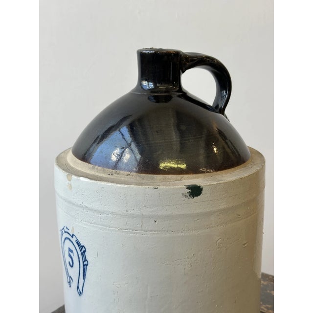 Antique 5 Gallon Stoneware Jug, Circa Early 20th Century For Sale In New York - Image 6 of 18