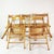 Wood Vintage Folding Chairs with Raffia, Germany, 1980s, Set of 5 For Sale - Image 7 of 16