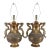Pair Hollywood Regency Brass Dragon Table Lamps James Mont Style 20" For Sale