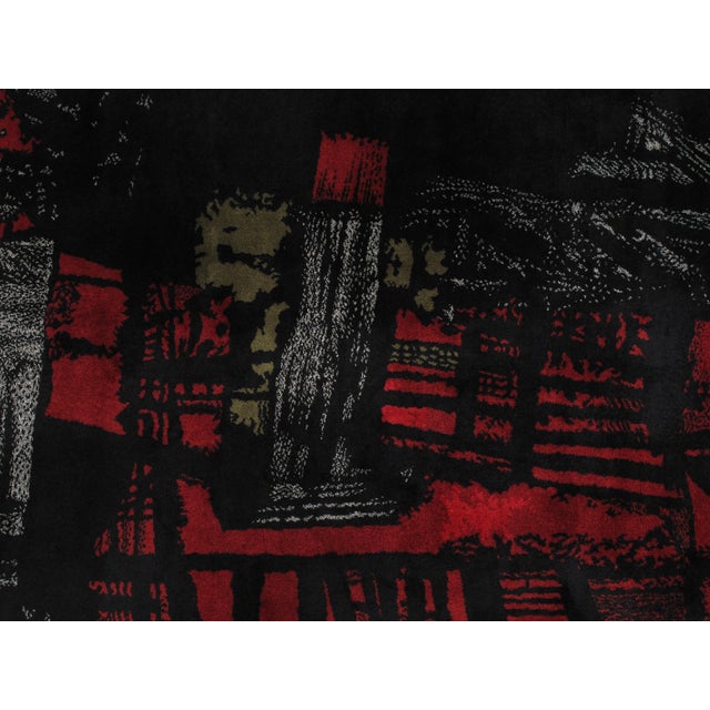 Hand Woven Rug, Signed by Maurice Andre, 1950 French Piece, Limited Edition For Sale - Image 10 of 18