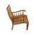 2020s Teak Wood Armchair With Floral Inlay and Cane Weave For Sale - Image 5 of 7