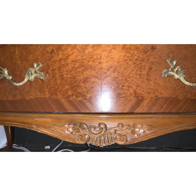 Antique French Burl Wood Dresser For Sale - Image 9 of 10