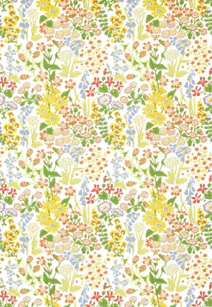 The House of Scalamandré Nymph Floral Wallcovering, White