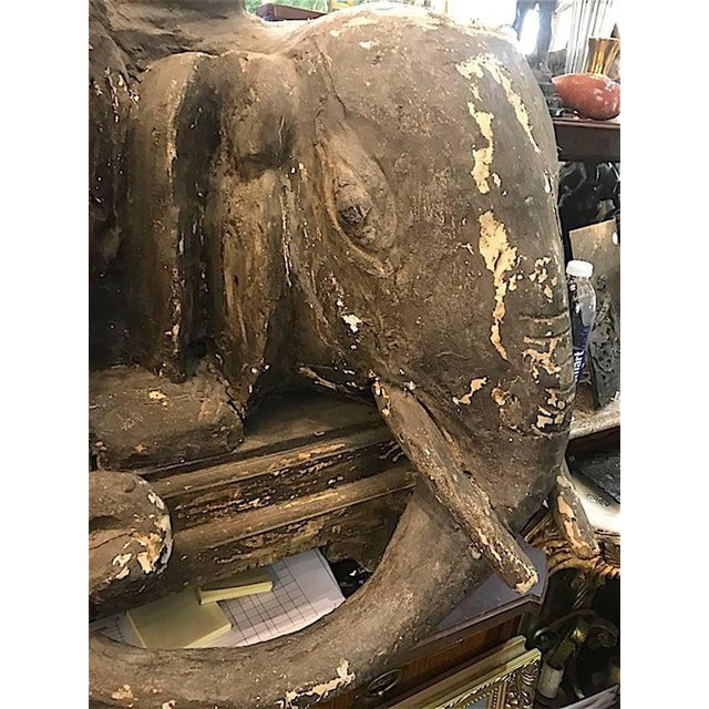 Large Early 19th Century Wooden Hindu Festival Icon of Indra For Sale - Image 6 of 8