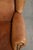 Brown English Sheepskin Wing Armchair in Light Cognac Color For Sale - Image 8 of 13