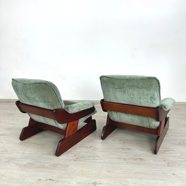 Italian Lounge Chairs - A Pair For Sale - Image 4 of 9