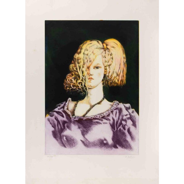 Etching realized in the early 1980s. Hand signed and numbered. Edition of 30. Very good condition. This piece is...