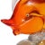 Aureliano Toso Vintage Murano Dino Martens Sommerso Bright Orange White Fins Italian Art Glass Fish Sculpture For Sale - Image 4 of 9