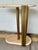 Modern Revelation Modern Honey Onyx Rounded Cantilever Accent Table For Sale - Image 3 of 4