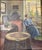 Interior with Woman at Window, 1920s, Oil Painting on Canvas, Framed For Sale - Image 6 of 10