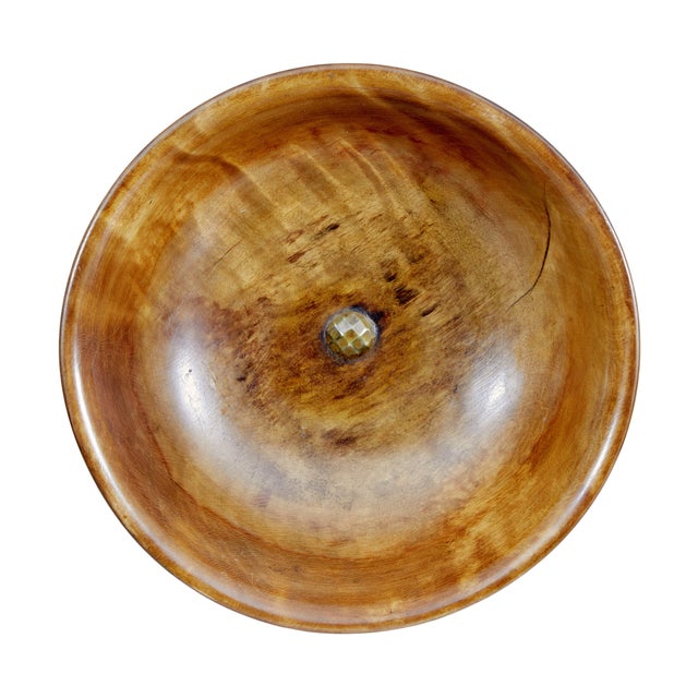 19th century italian carved walnut tazza circa 1880. beautiful italian cup/tazza with good patina. carved cup and base...