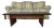 Mid Century Brutalist coffee table. The table features a faux slate (formica) insert top with grooved panel sides wood...