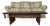 Mid Century Brutalist coffee table. The table features a faux slate (formica) insert top with grooved panel sides wood...