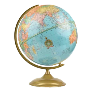 Mid 20th Century Cram's Imperial World Globe Table Top Rotating World Globe