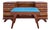 Mid Century Modern Kling Furniture Cherry Modern Collection Solid Cherry 6 Drawer Vanity & Bench For Sale