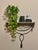 Italian Rope and Tassel Gilt Iron Wall Mount Console Table, Marble Top, 1960s For Sale - Image 12 of 12