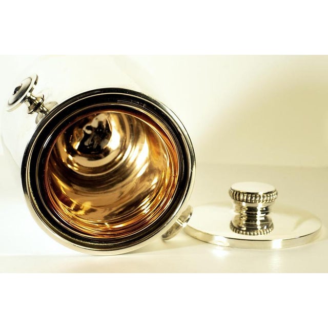 Mid-Century Modern Ice Bucket with Silver Gilt attributed to Macabo, Italy, 1950s For Sale - Image 4 of 10