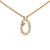 Embrace the elegance of personalization with this stunning 10K Yellow gold pendant, delicately crafted into a flowing...