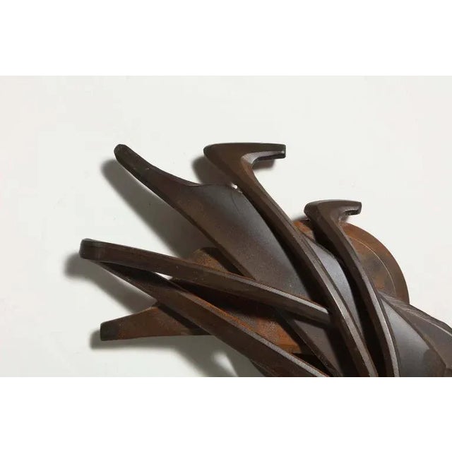 Albert Paley large handcrafted steel medallion paperweight. Small edition for Arts Patrons. Formed and fabricated...
