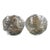Vintage 1970s Kosta Boda Crystal Snowball Candle Holders Set of 2 For Sale