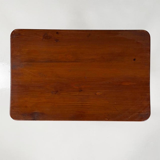 Brown Italian Wooden Coffee Table with Decorated Legs, 1890s For Sale - Image 8 of 18