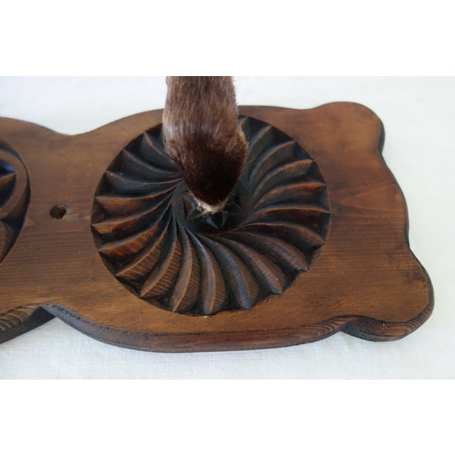 Brown Vintage Wall-Mounted Coat Rack with Deer Hooves, 1960s For Sale - Image 8 of 12