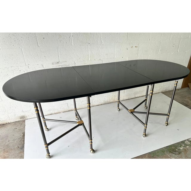 Maison Jansen model Royal 2 patina Expandable Dining Room Table For Sale - Image 10 of 12