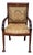 French Empire Carved Mahogany Chair, Antique For Sale