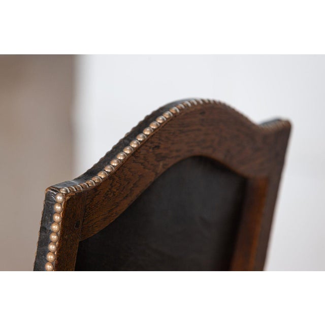 French Louis XIV Style Oak Chairs, 1920s, Set of 6 For Sale - Image 15 of 18