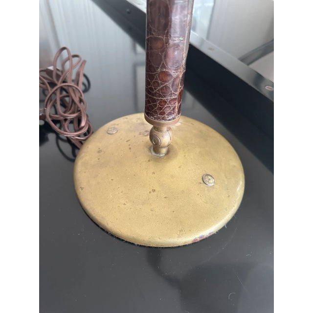 Mid Century French Adnet Style Desk Lamp For Sale - Image 10 of 11