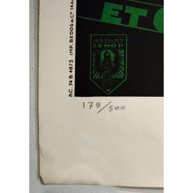 1920s 1926 French Movie Poster, La Proie Du Vent, René Clair (Horizontal) For Sale - Image 5 of 6