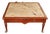 Mahogany Inset Marble Regency Coffee Table Attributed to Theodore Alexander For Sale