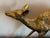 Vintage Solid Brass a Pair of Large Spotted Solid Brass Deer Statues, a Buck and a Doe Decor For Sale - Image 9 of 11
