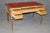 French 19th C French Louis XVI Style Leather Top and Bronze Ormolu Desk With Pull Panel For Sale - Image 3 of 16