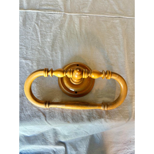 Early 20th Century French Wooden Towel Rail or Bed Canopy For Sale - Image 4 of 12
