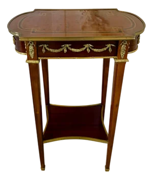 Antique Edwardian Mahogany and Ormolu Mounted Lamp Table, 1900s